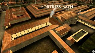 Animation of ancient Roman Fort in Caerleon Wales [upl. by Sagerman]