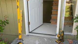 Jeld Wen Front Door Installation  Really crappy products and craftsmanship PART 1 [upl. by Cost]