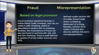 What is Difference Between Fraud amp Misrepresentation [upl. by Onek]