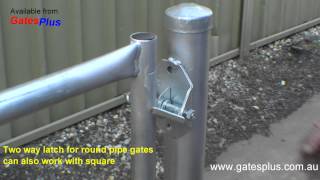 Gate Latch 2 way for round pipe and square [upl. by Poole]