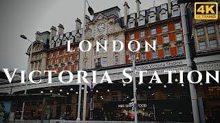 London Victoria Station Walk Through England 4K [upl. by Yrek213]