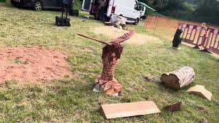 A fabulous range of wooden sculpture at Caerleon festival 2024 [upl. by Jazmin716]