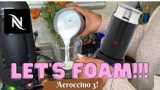 How To Foam Milk With Aeroccino 3 Make Coffee With Foam Tips amp Tricks  Easy Foamed Latte Recipe [upl. by Annaira]