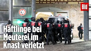 Gefängnismeuterei Polizei stürmt Knast in Thüringen  JVA Untermaßfeld [upl. by Hutchinson974]